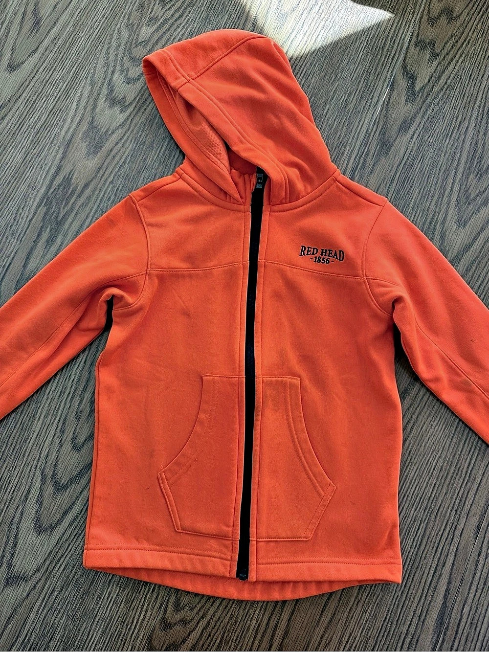 RedHead Unisex Small Orange Hooded Jacket